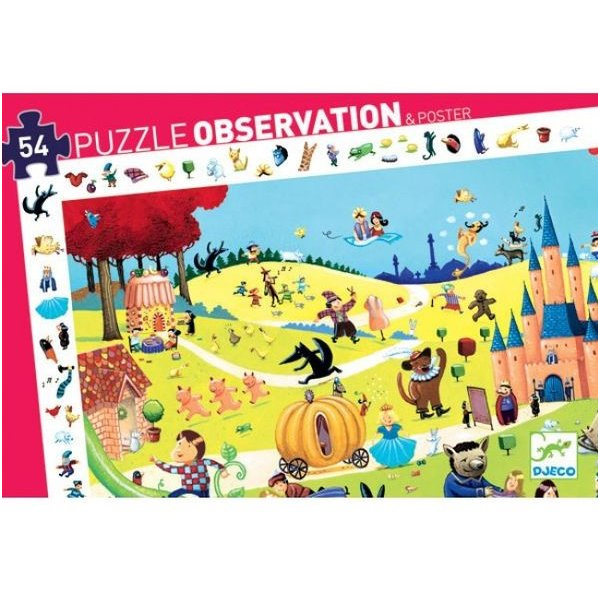 6818 puzzle d observation contes djeco