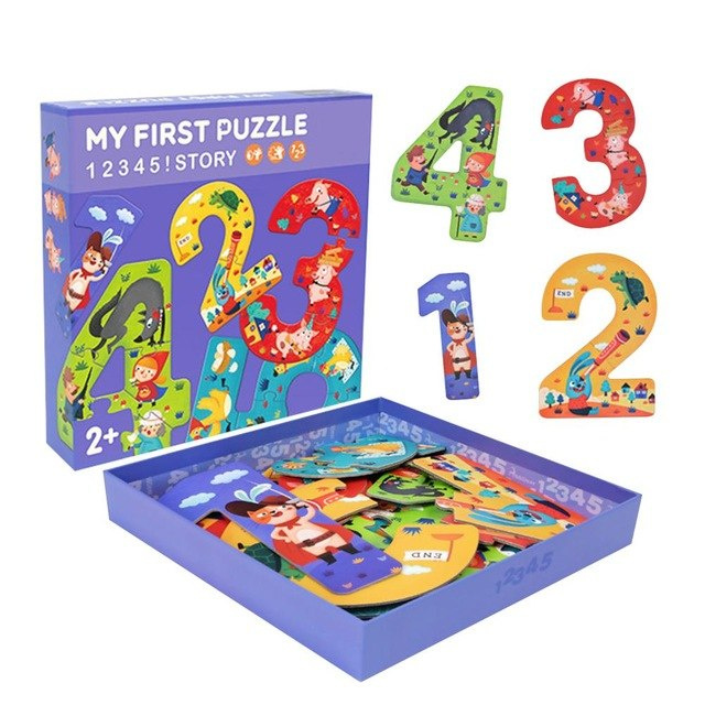 Les Ventes Directes Enfants de Jouets Éducatifs Nombre Illumination Papier Puzzle Bébé Jouet Puzzle Jouet Éducatif Cadeau 24 Ans SGW1628 p 1275