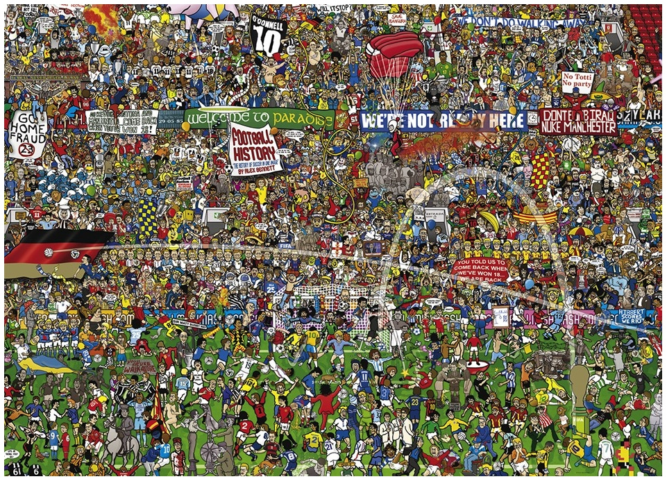 alex bennett football history 3000 pieces heye puzzle