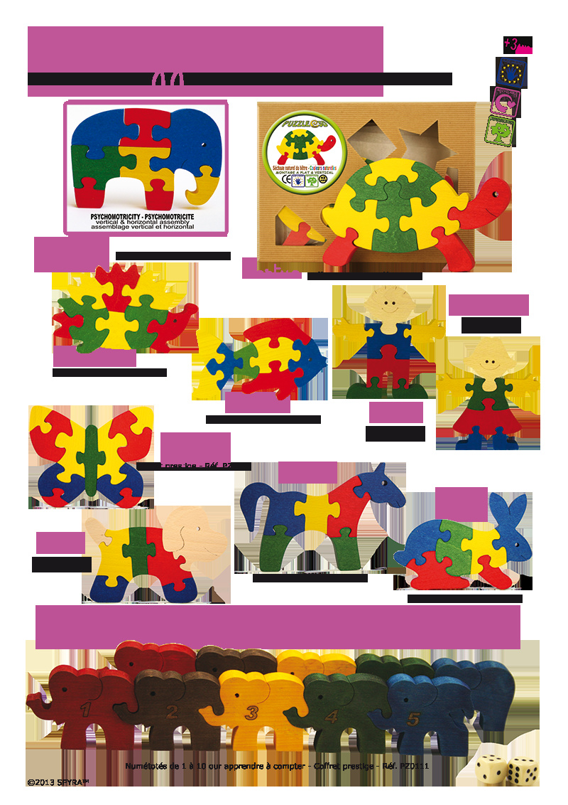puzzles 3D enfant U02