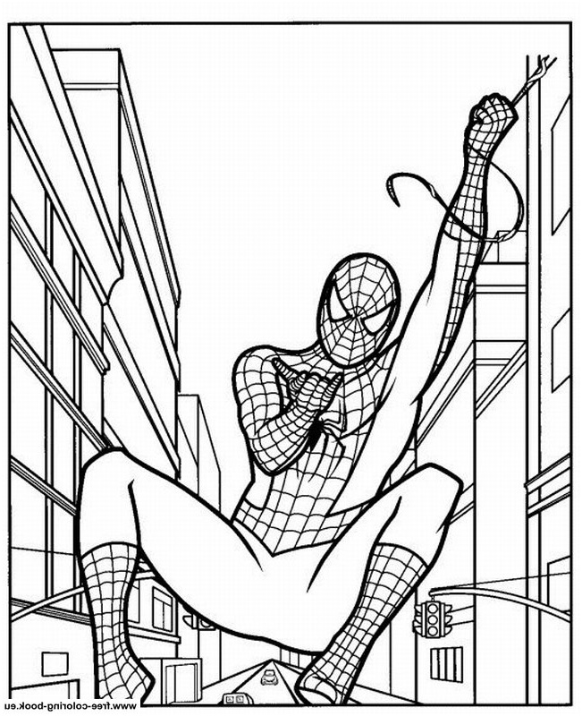 coloring pages spiderman 2