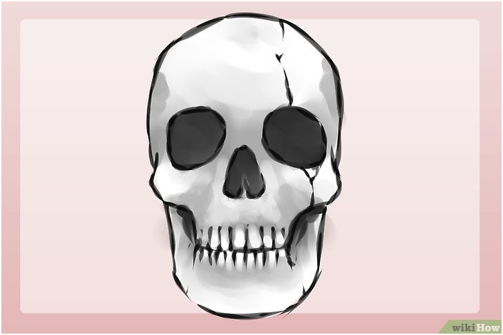 dessiner une tête de squelette