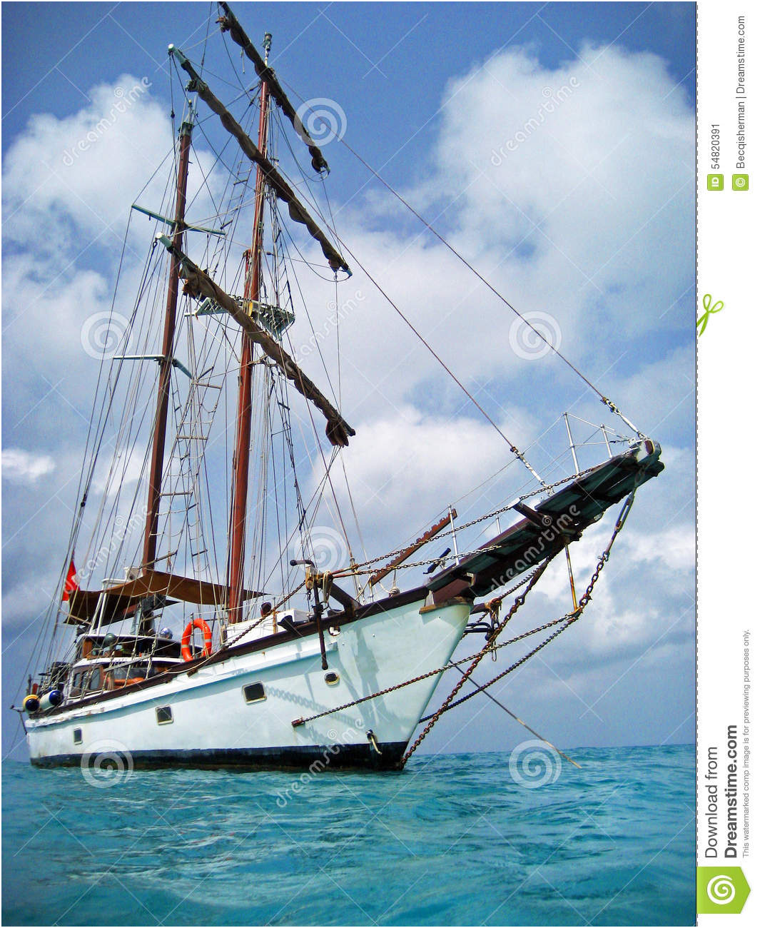 photo stock voilier grand de bateau en mer des caraïbes image
