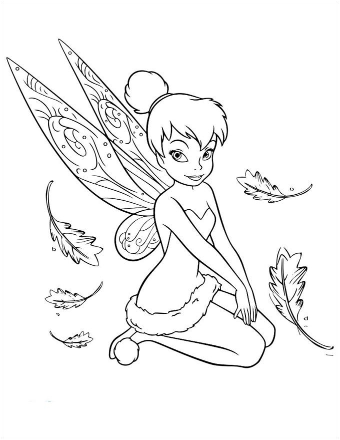 tinkerbell coloring page