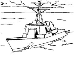 navire militaire dessin
