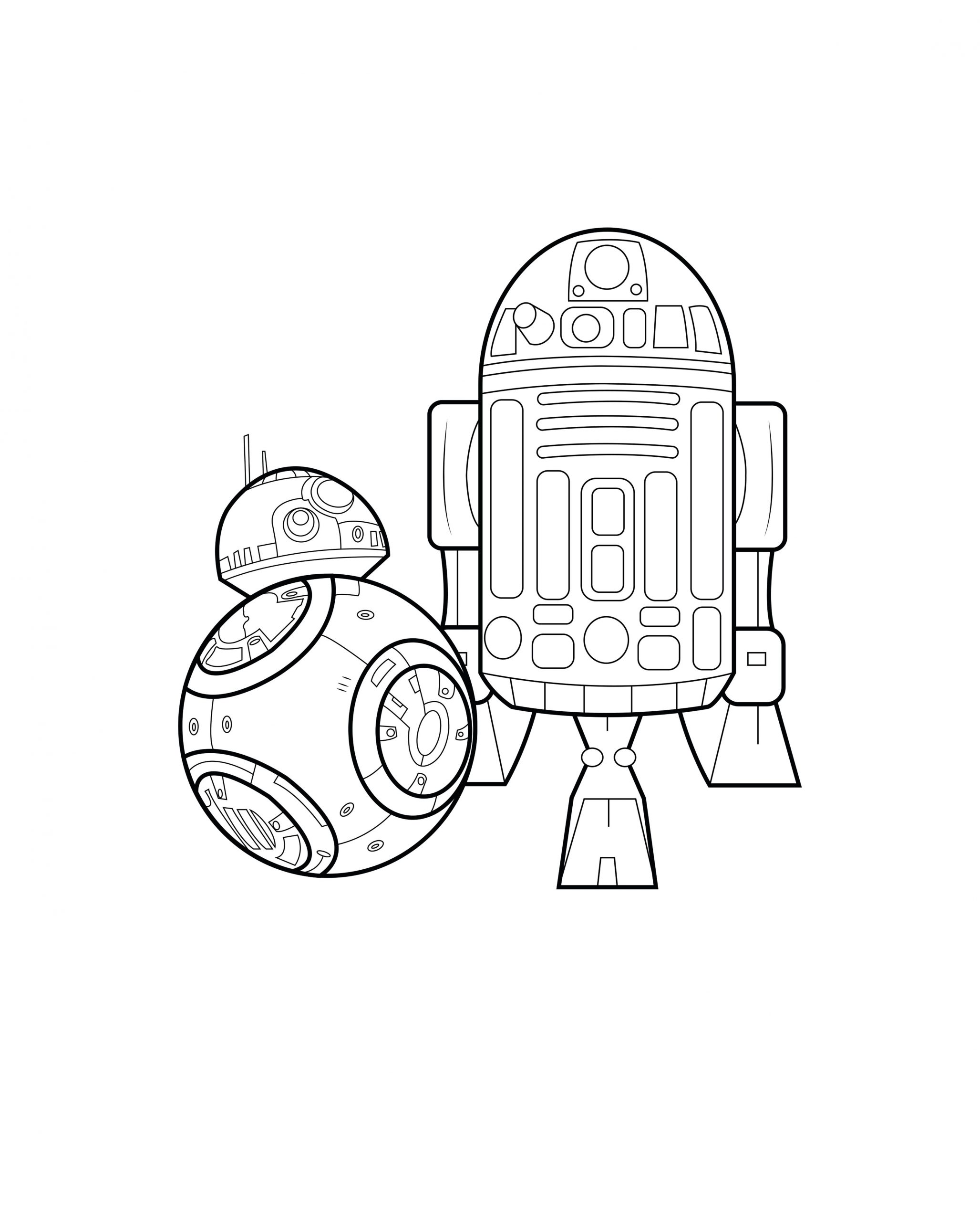 coloriage bb8 star wars
