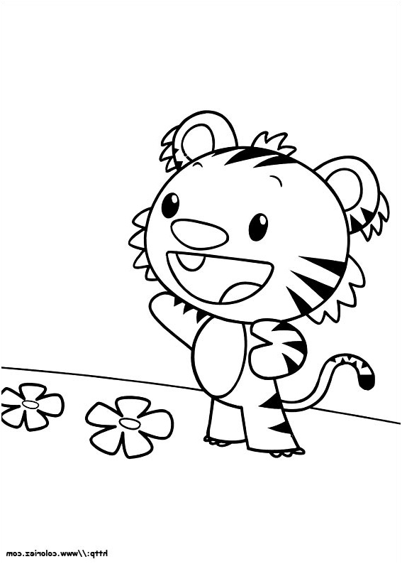 dessin a colorier bebe tigre a imprimer