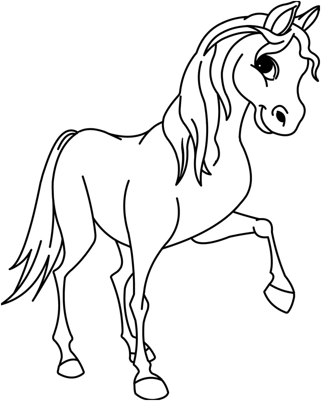 coloriage cheval10
