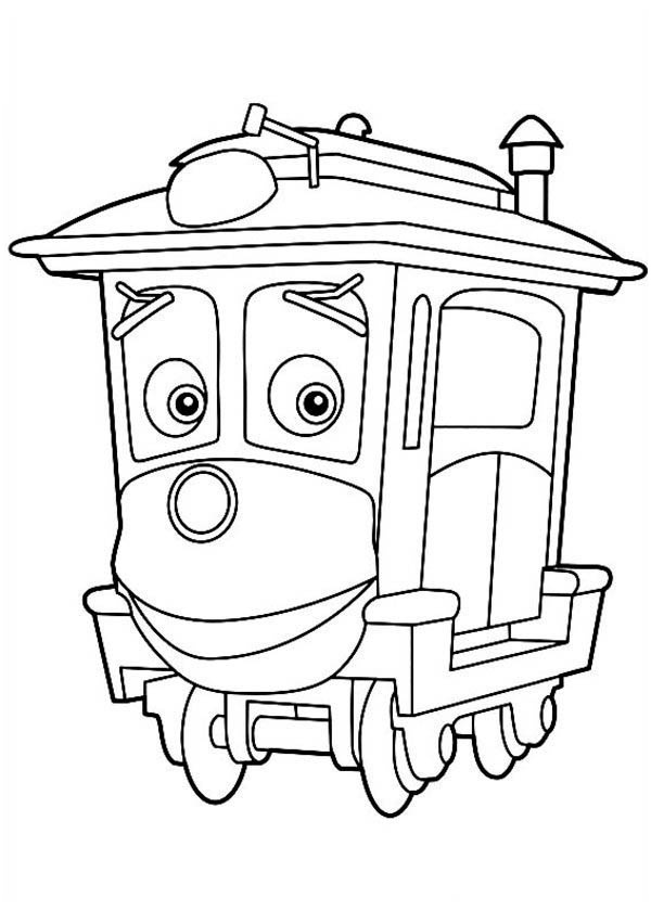 amazing calley of chuggington coloring page