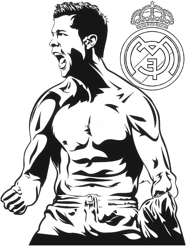 the best player cristiano ronaldo coloring pages for soccer fans
