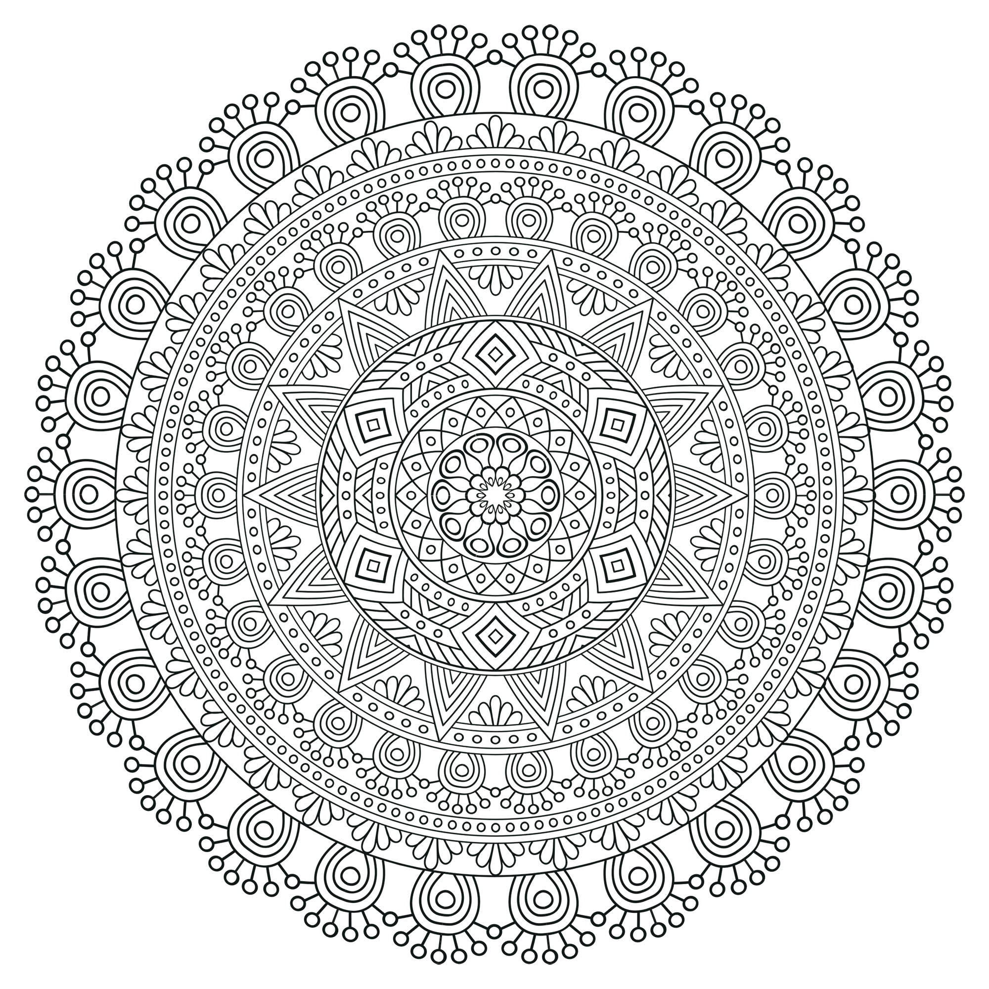 image=very difficult coloring mandala zen antistress details 1
