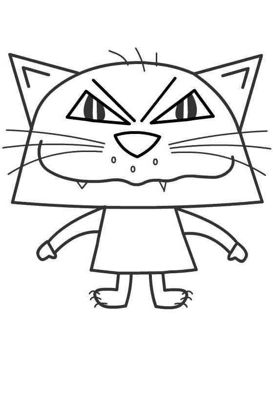 image de chat a dessiner