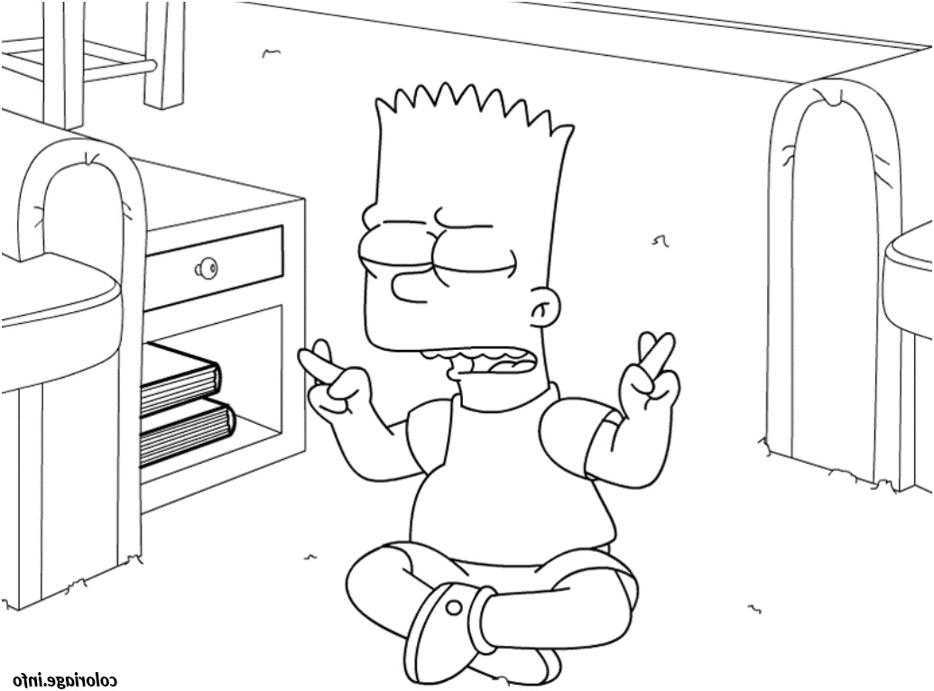 the simpsons bart coloriage 7190