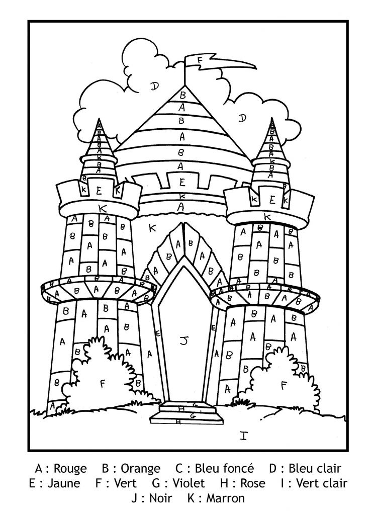 chateau moyen age dessin beau image pour imprimer ce coloriage gratuit coloriage magique