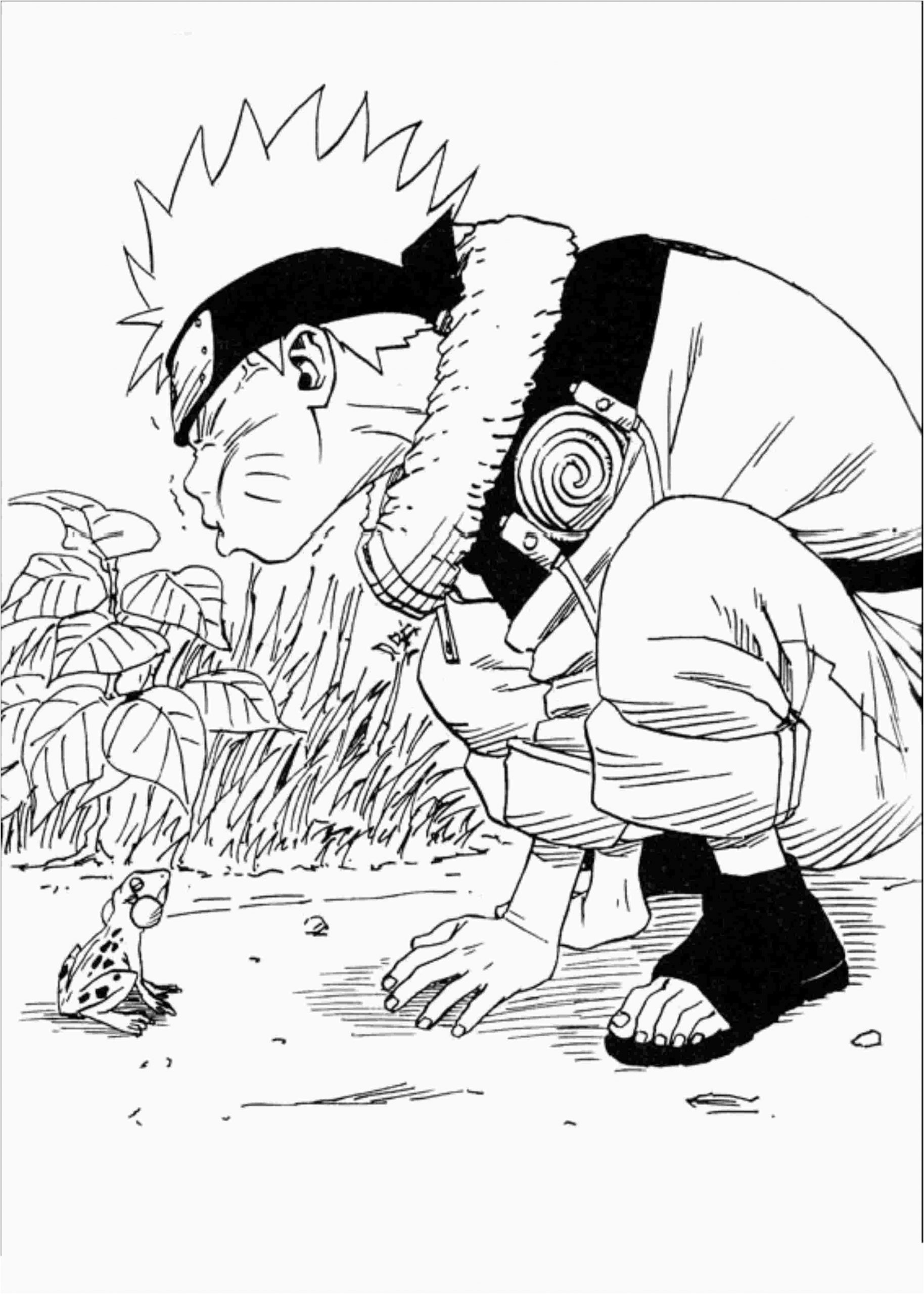 printable naruto coloring pages kids occupied