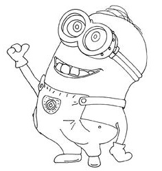 coloriage de minion a imprimer gratuit how to draw bob the minion with a teddy bear from the minions movie