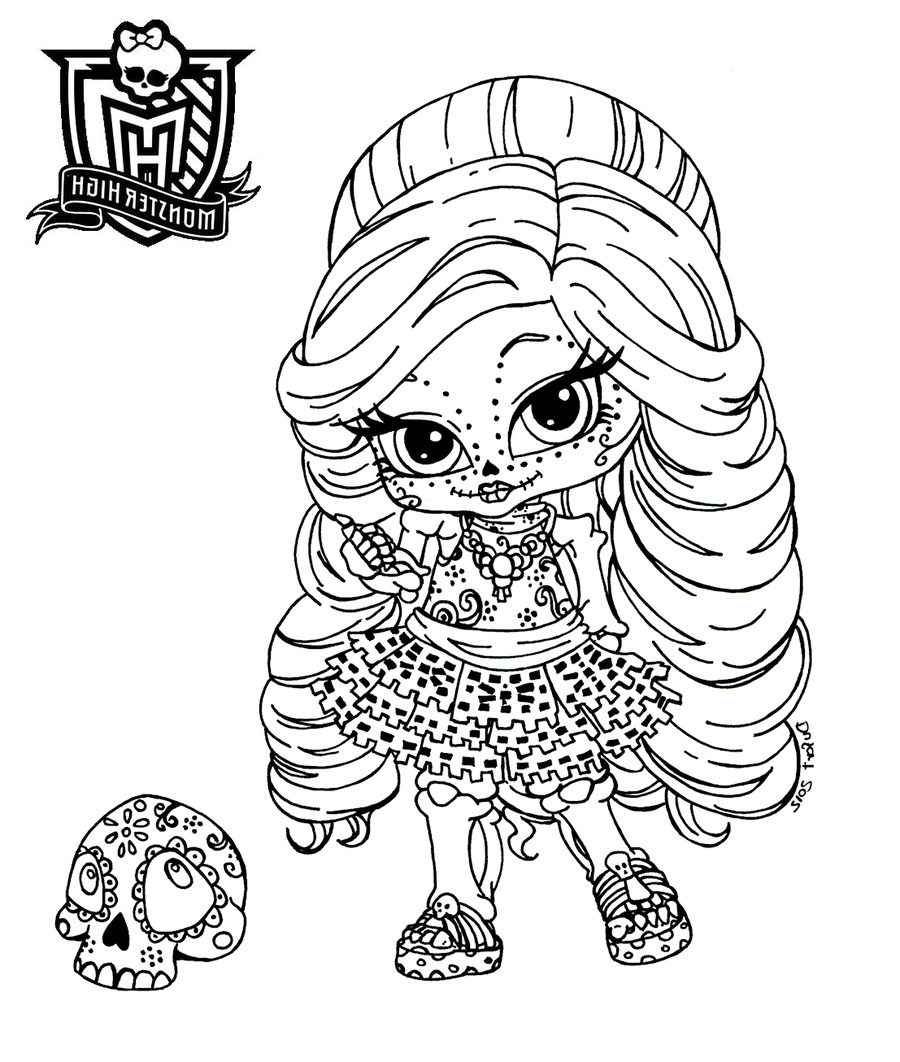 coloriage monster high baby