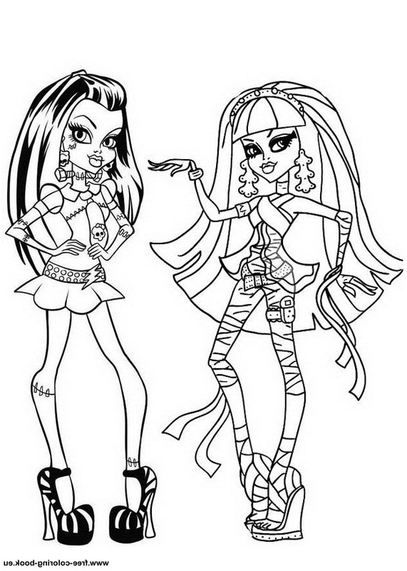 coloring pages monster high 1