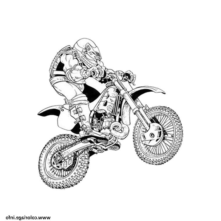 moto de course 4 coloriage