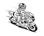 moto police coloriage dessin 2030
