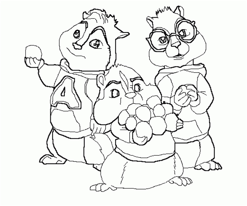 free printable coloring pages alvin and the chipmunks