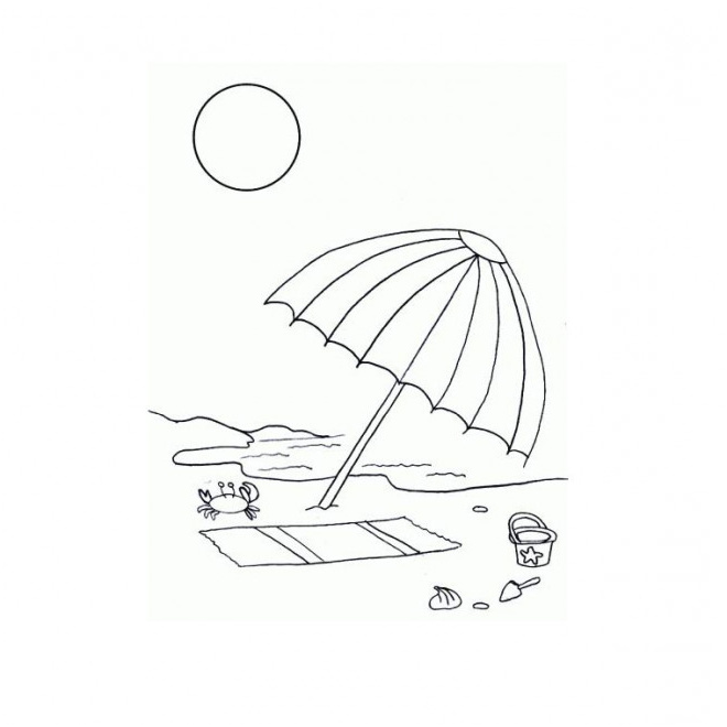 parasole sur la plage
