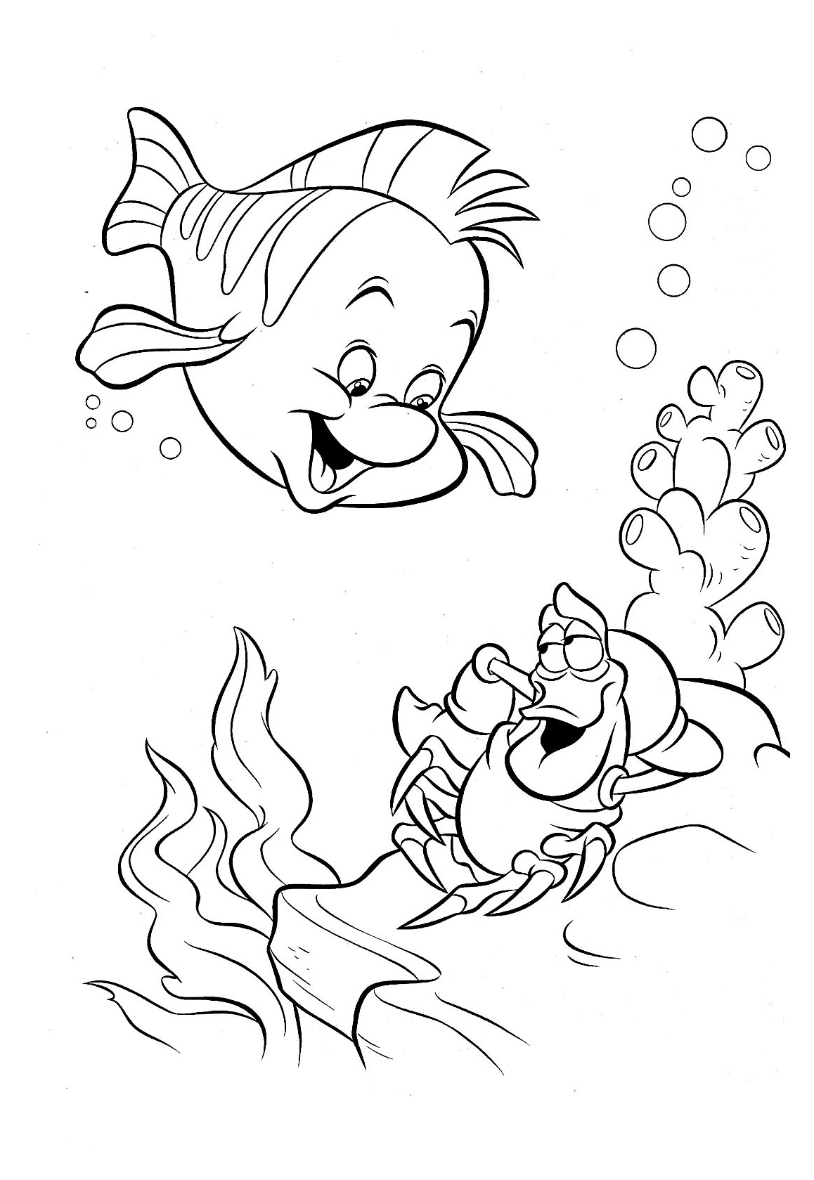 image=the little mermaid Coloring for kids the little mermaid 1