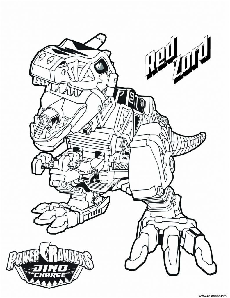 coloriage power rangers a imprimer luxe photos coloriage power rangers dino charge red zord dessin