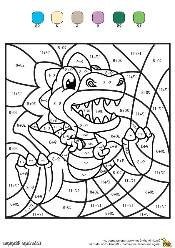 coloriages magiques coloring by numbers