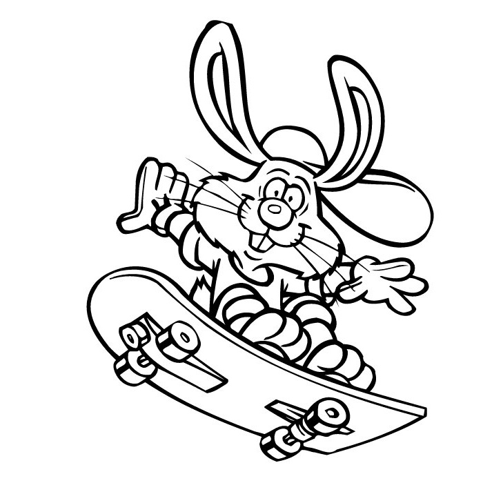 dessin skateboard a imprimer