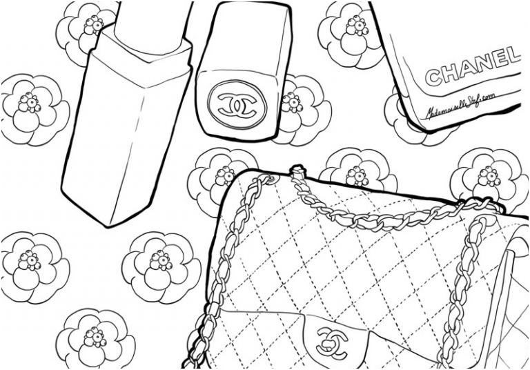 coloriage starbucks inspirant photos coloriage sac chanel i mademoiselle stef