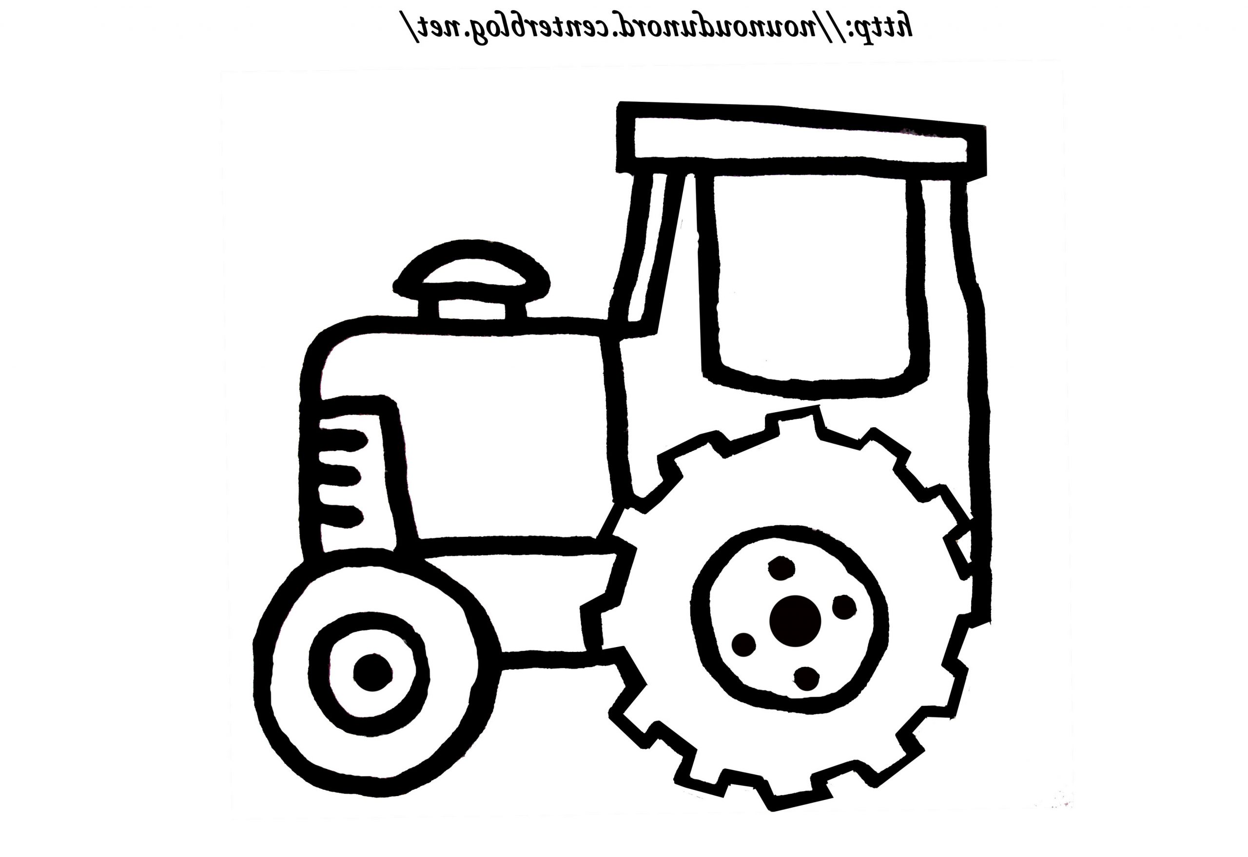 dessin tracteur simple
