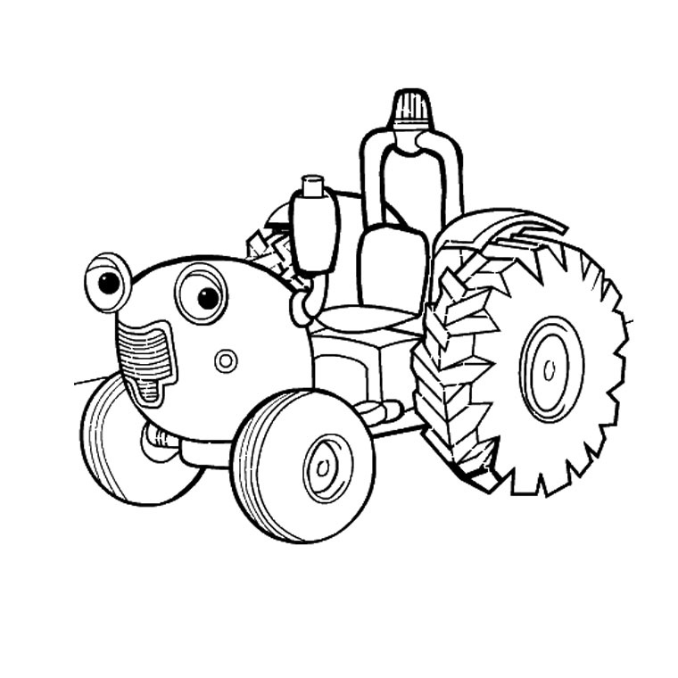 coloriage tracteur a imprimer