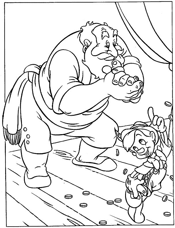 pinocchio coloring pages 1