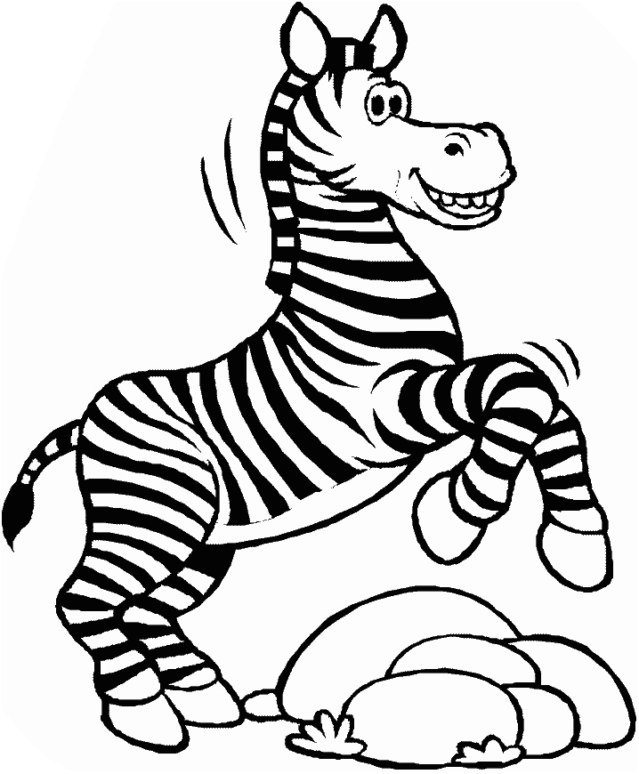 coloriage a dessiner de zebre