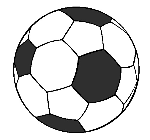 Disegno da colorare pallone da calcio sport