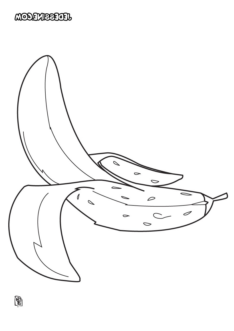 coloriage d une banane