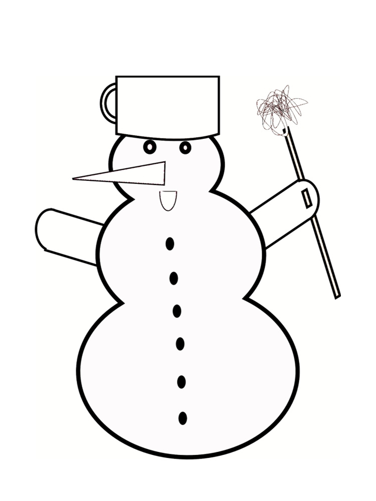 coloriage bonhomme de neige 20 dessins