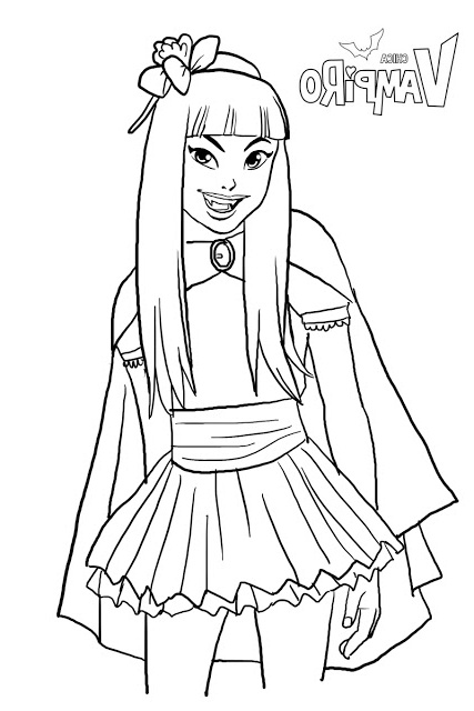 Chica Vampiro Coloriage Nice Chica Vampiro