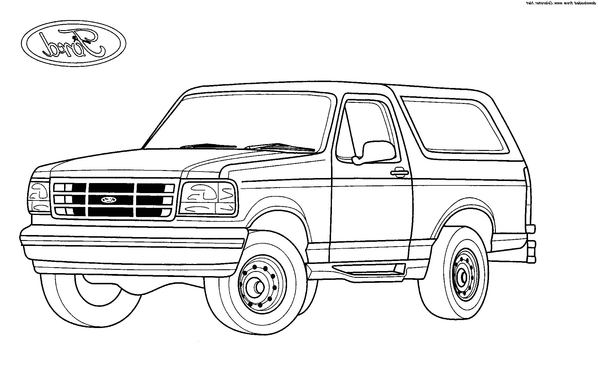 coloriage 4x4 pick up