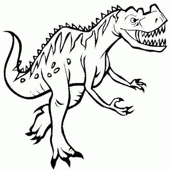 coloriage animaux dinosaure image tyrannosaure