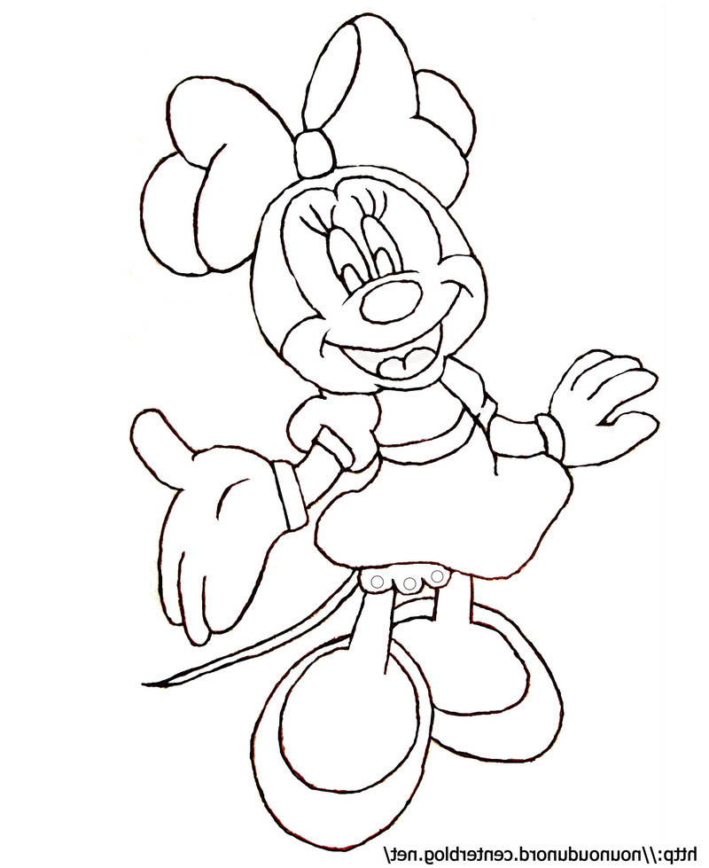 coloriage minnie page