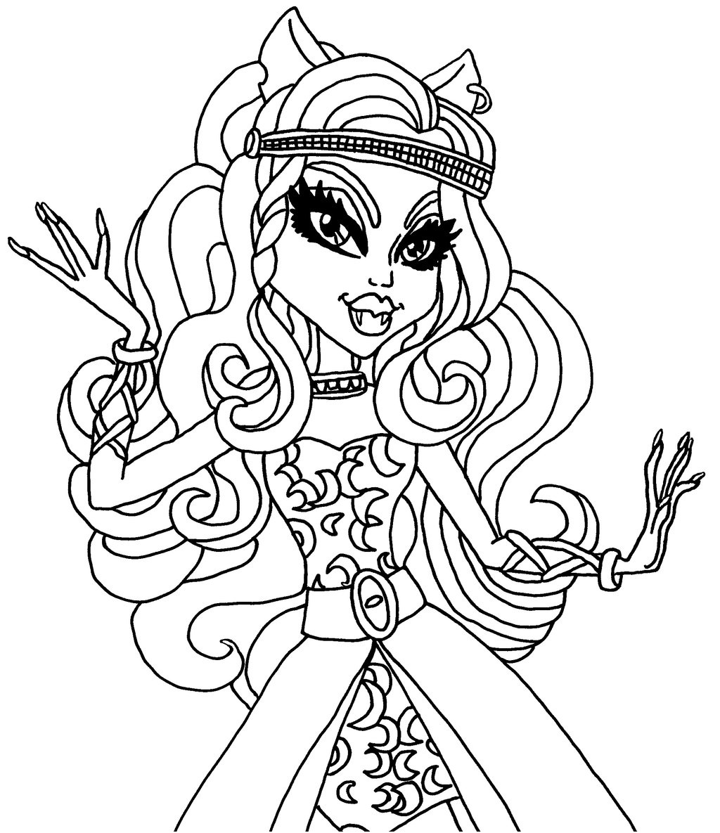coloriage monster high en groupe