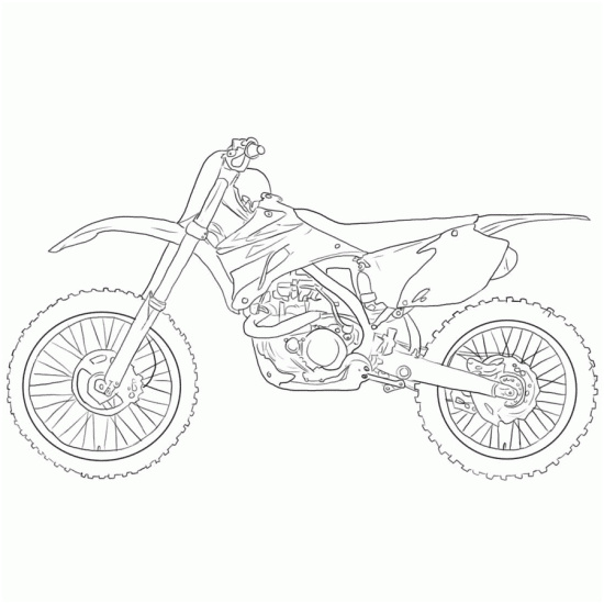 coloriages motos
