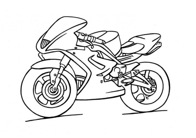 dessin moto voiture imprimer