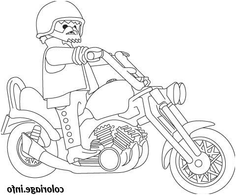 playmobil moto coloriage 2034