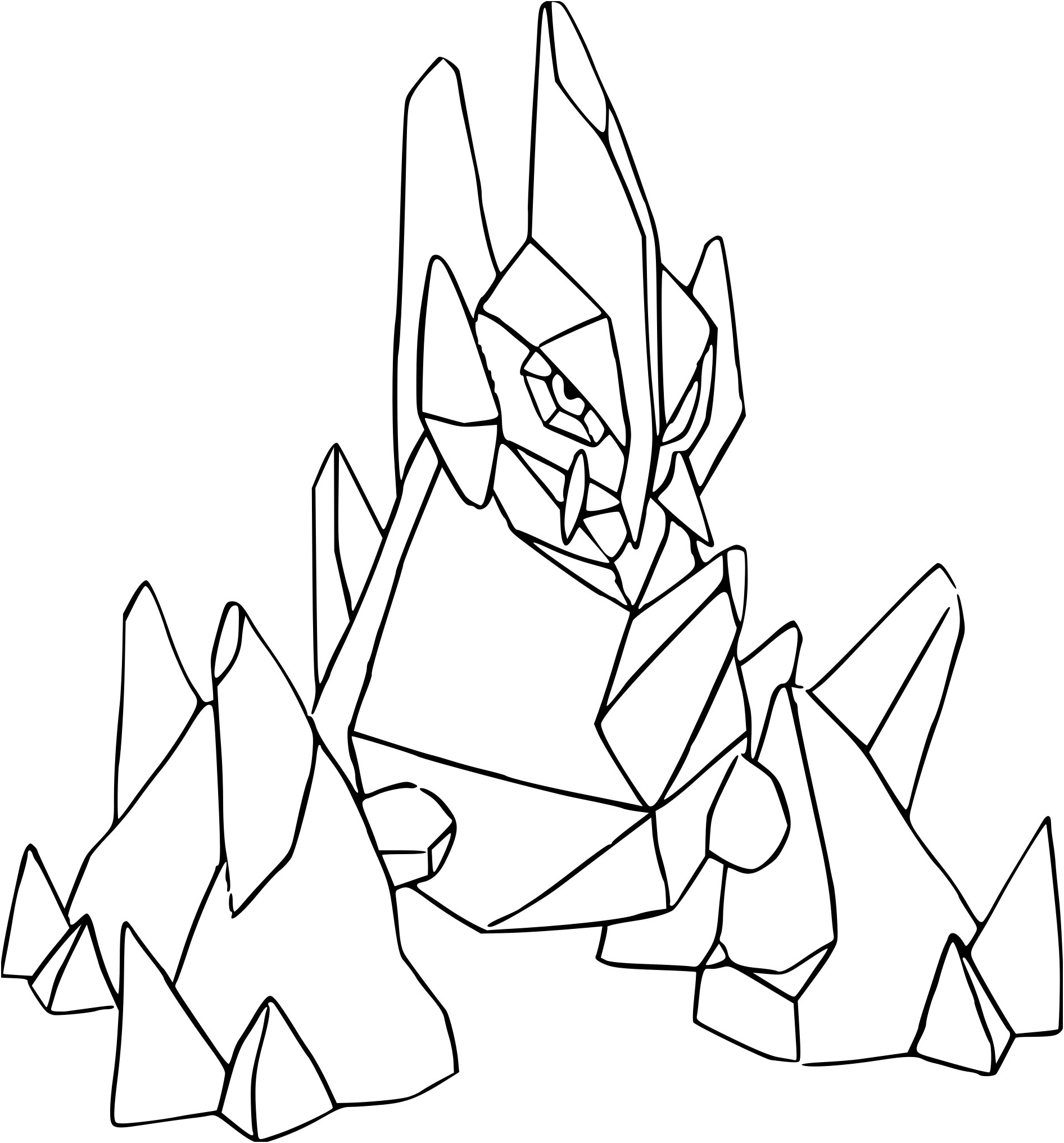 Coloriage A Nice Coloriage Gigalithe Pokemon à Imprimer