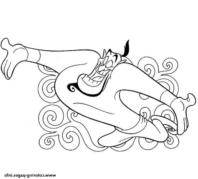 the genie from the magic lamp disney coloring pagese4d4 printable coloring pages book 4532