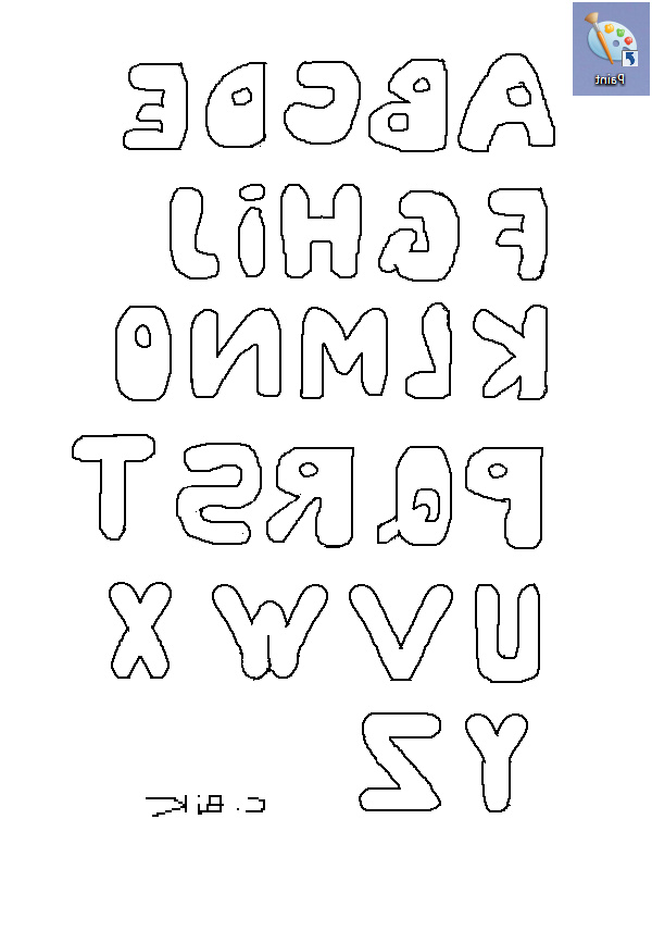 coloriage lettre alphabet arabe