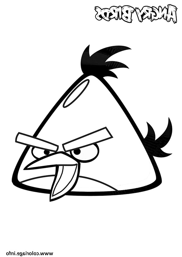angry birds classique coloriage dessin